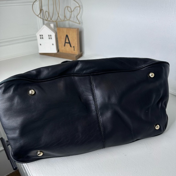 DKNY Black Saffiano Leather Double Zip Tote - Picture 4 of 11